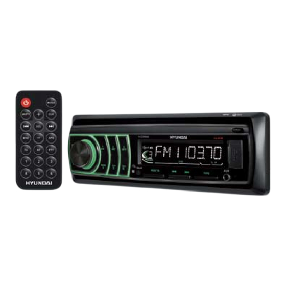 Hyundai H-CCR8100 Manuals