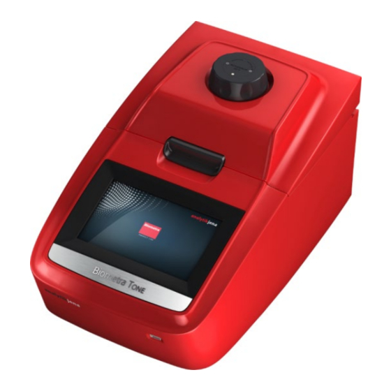 Endress+Hauser analytikjena Biometra TOne Short Manual