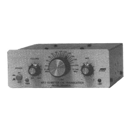MFJ Enterprises MFJ-9015 Installation Manual