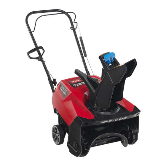 Toro Power Clear 518 Quick Start Manual