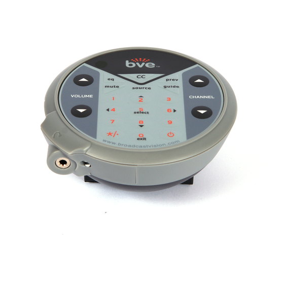 BVE AXSPVSC-INSIGNIA Programming Instructions