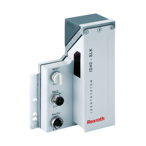 Bosch Rexroth ID 40 Manuals
