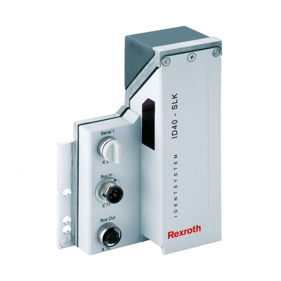 Bosch Rexroth ID 40 Manual