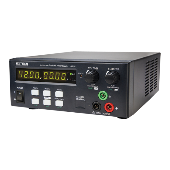 Extech Instruments DPC42 User Manual