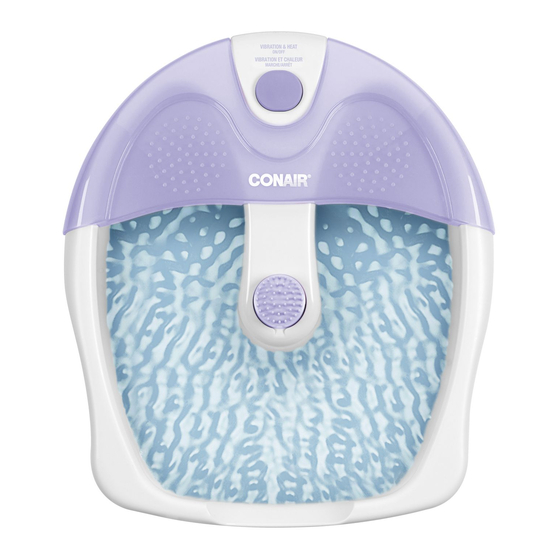 Conair FB6C Instruction Booklet