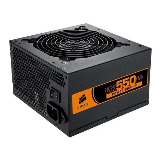 Corsair VX550W User Manual