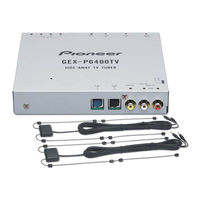 Pioneer GEX-P6400TV Operation Manual