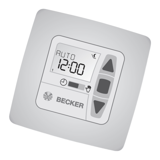 Becker Centronic TimeControl TC42 Assembly And Operating Instructions Manual