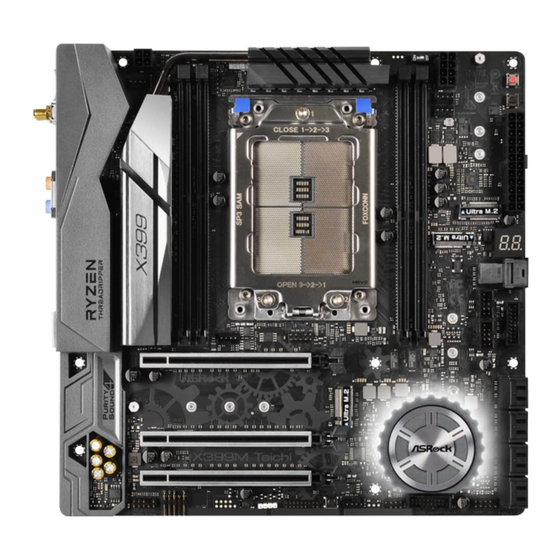 ASROCK X399M Taichi User Manual