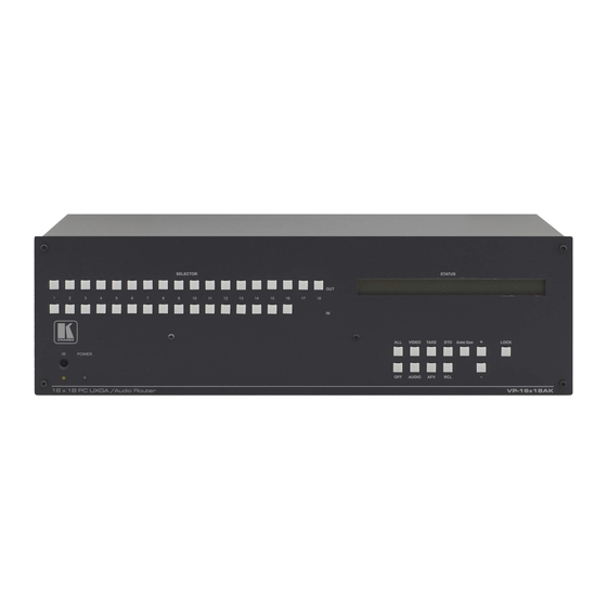Kramer VP-16X18AK/110V Matrix Switcher Manuals