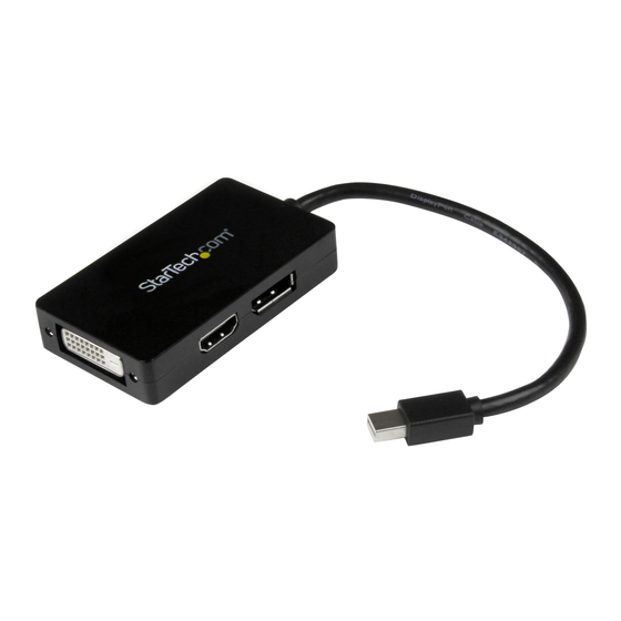 StarTech.com MDP2DPDVHD Quick Start Manual