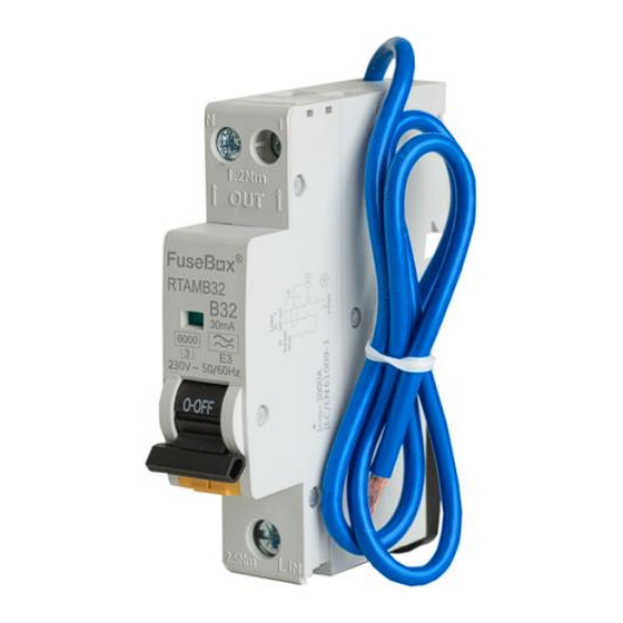 FuseBox RTAM MINI RCBO 6kA 1P N Instruction Leaflet