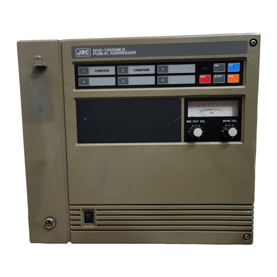 JRC NVA-1800MK II Series Manuals