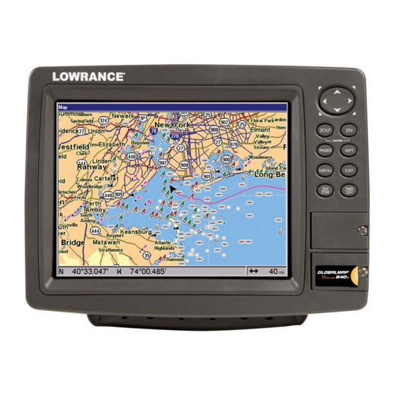Lowrance GlobalMap Baja 840C Operation Instructions Manual