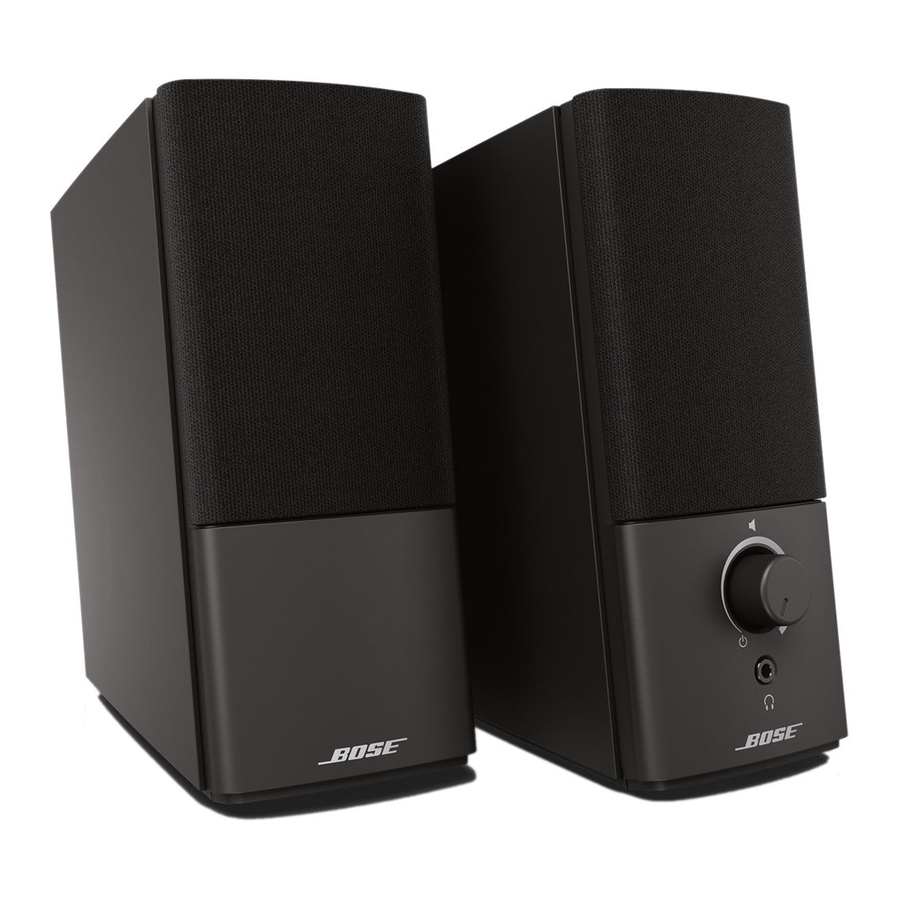 Bose Companion 2 Series III Quick Start Manual