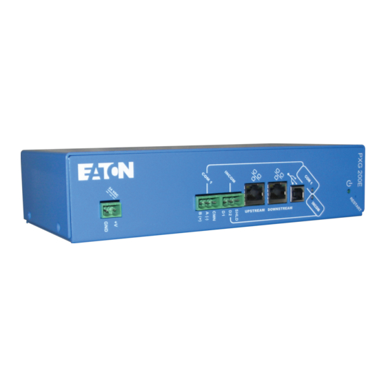 Eaton Power Xpert Gateway 200E Manuals