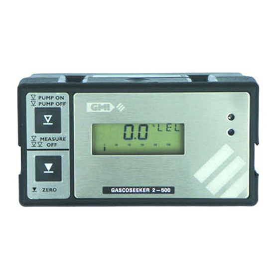 Gas Measurement Instruments Gascoseeker 2-500 Manuals