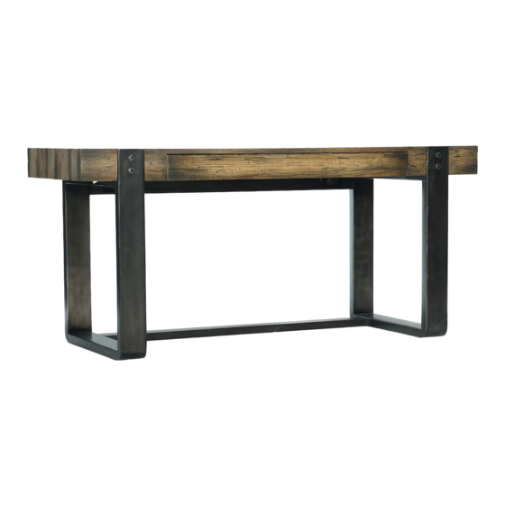 Hooker Furniture LEG DESK 1654-10458-DKW1 Assembly Instruction