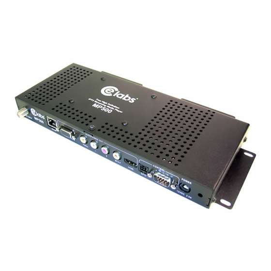 Elabs MP500 Quick Start Manual