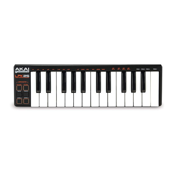 Akai LPK25 User Manual