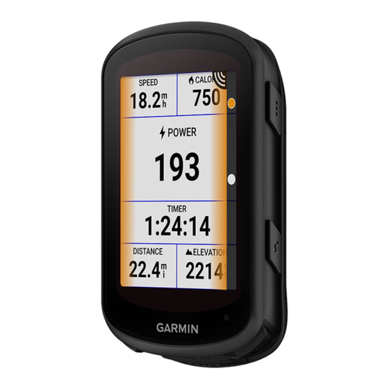 Garmin EDGE 840 Owner's Manual