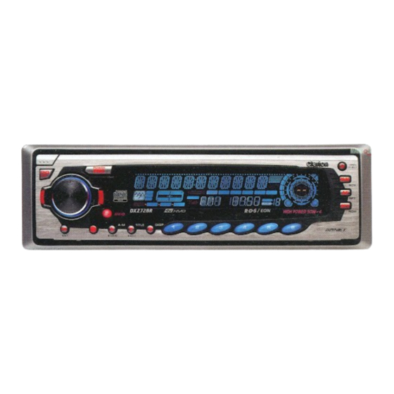 Clarion DXZ828R Service Manual