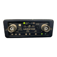 Lectrosonics UCR210D Operating Instructions Manual