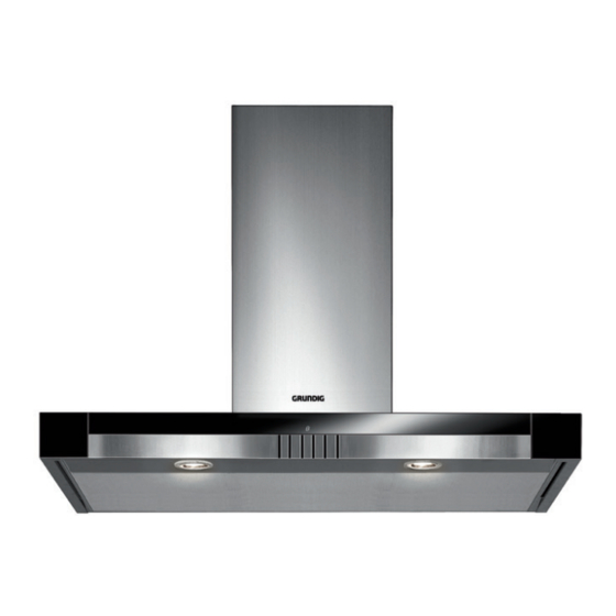 User Manuals: Grundig GDK 5792 XB Wall Mounted Hood