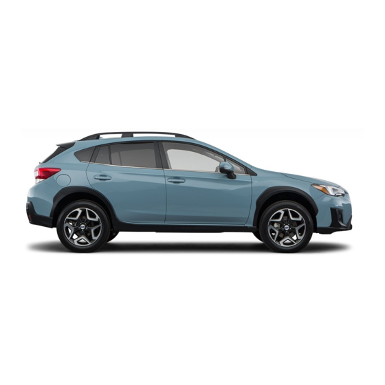 Subaru CROSSTREK 2018 Owner's Manual