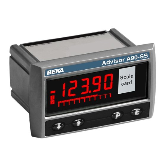 BEKA Advisor A90-SS Manual