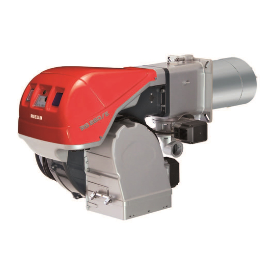 Riello Burners RS Series Installation, Use And Maintenance Instructions