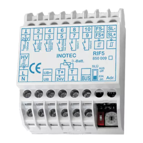InoTec RIF 5 Installation Instruction