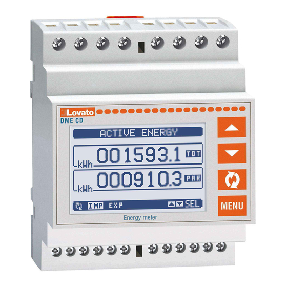LOVATO ELECTRIC DME CD Instruction Manual
