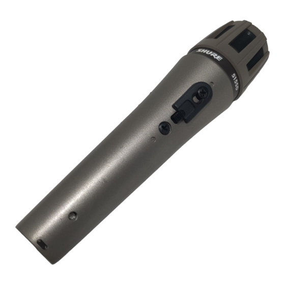 RS Shure Unidyne 515SD Instruction Leaflet