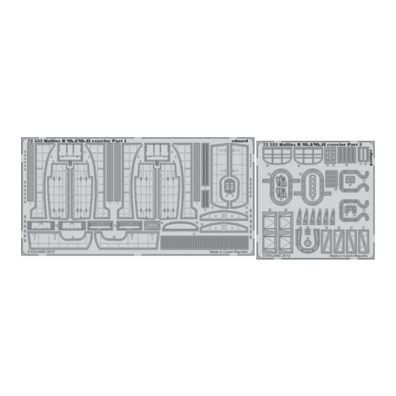 Eduard Halifax B Mk.I/Mk.II exterior Quick Start Manual