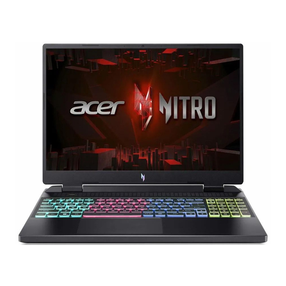 Acer Nitro 16 User Manual