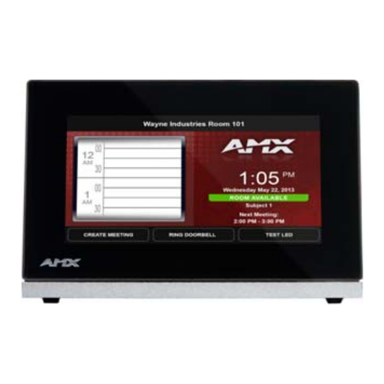 AMX FG2265-07 Quick Start Manual