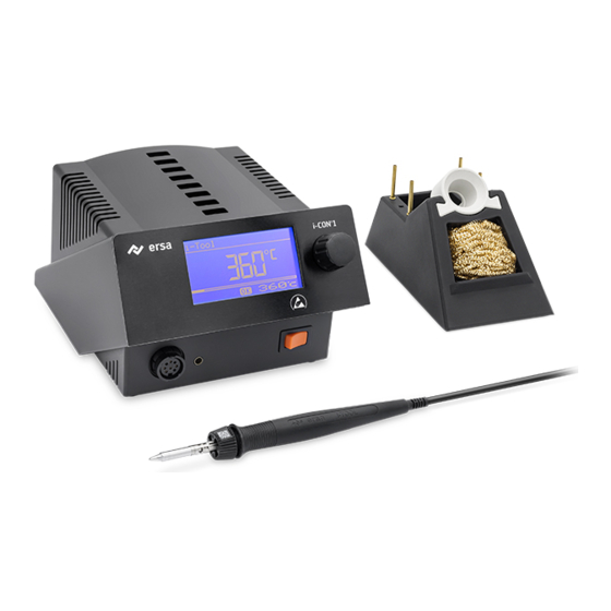 Kurtz Ersa i-CON 1 MK2 Brief Instructions