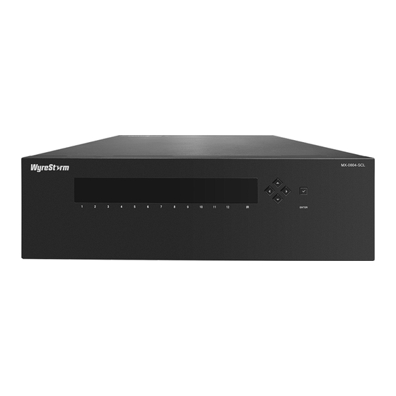 Wyrestorm MX-0804-SCL User Manual