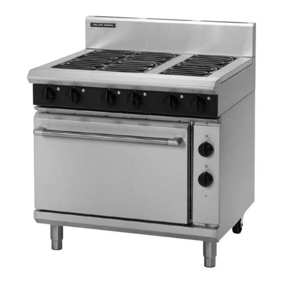 Moffat Blue Seal Evolution Series E506D Technical Data Sheet