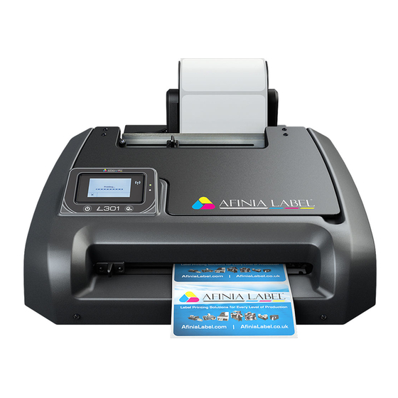 Afinia L301 Quick Setup And Installation Manual
