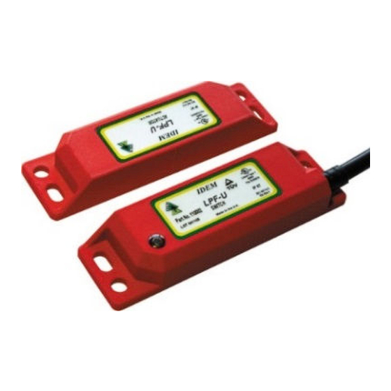 IDEM SAFETY SWITCHES SPF Operating Instructions