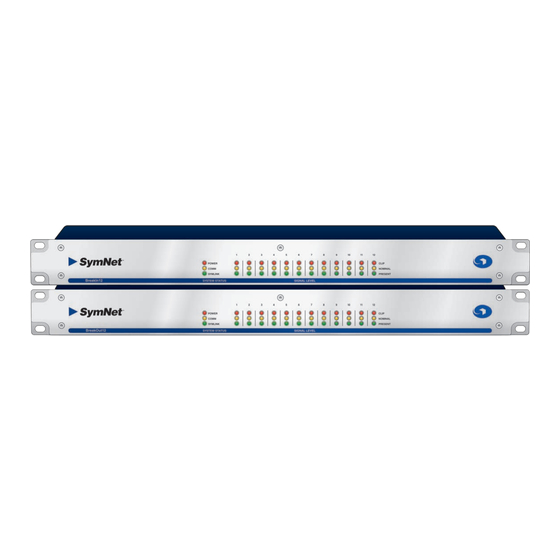Symetrix SymNet BreakIn12 Quick Start Manual