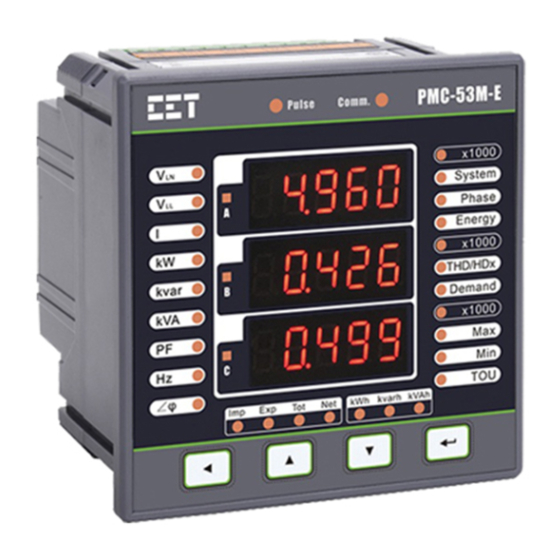 CET PMC-53M-E User Manual