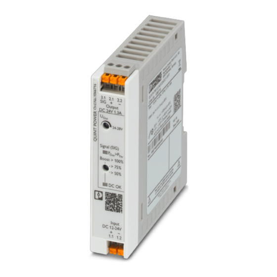 Phoenix Contact QUINT4-PS/12-24DC/24DC/1.3/PT Manual
