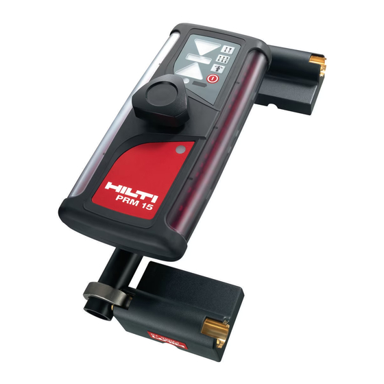 Hilti PRM 15 Operating Instructions Manual