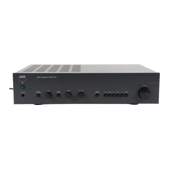 NAD 314 Service Manual