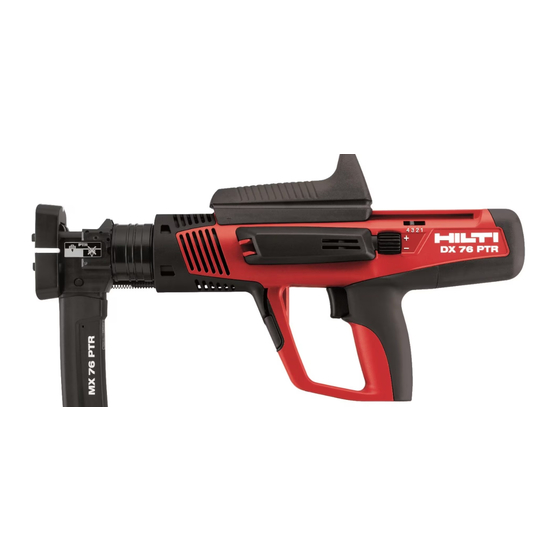 Hilti DX 76-PTR Operating Instructions Manual