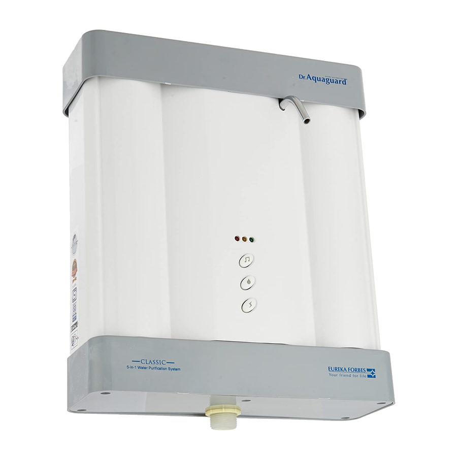 Eureka Forbes Classic Aquaguard User Manual
