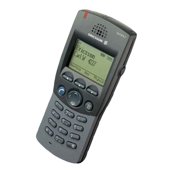 Ericsson DT412 Quick Reference Manual